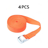 2/4pcs Metal Buckle Cam Tie Down Strap Heavy Lugga Cargo Ratchet Lashing Rope 2M