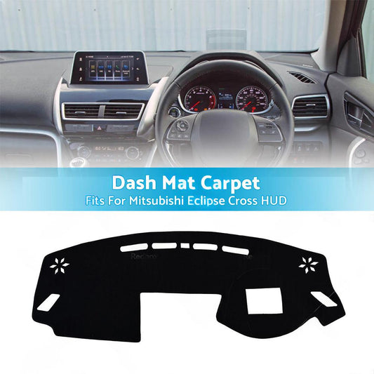 Dash Mat For Mitsubishi Eclipse Cross 2017-New with HUD Dashboard Cover Black