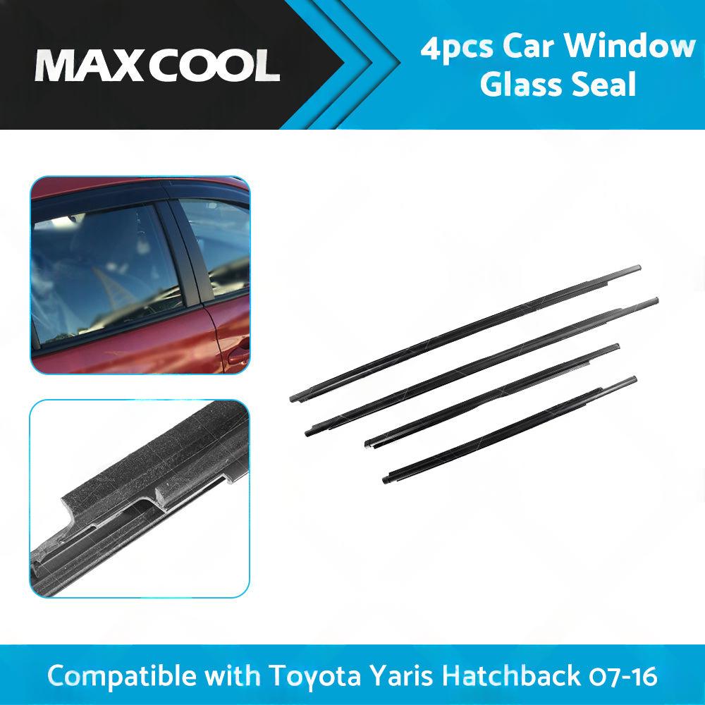 4PCS Window Glass Seal Weatherstrip Suitable For Toyota Yaris Hatchback 07-16