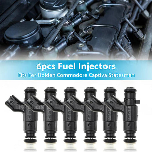 6Pcs Fuel Injectors For Holden Captiva Statesman Commodore VE VZ V6 0280156131