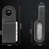 2x Mini LED Motorcycle Turn Signal Indicators Suitable For Amber Blinker Light ¡§C Black 3LED