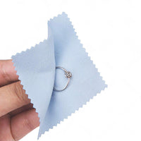 250PCS Jewelry Cleaning Cloth Wrapped For Silver Gold Brass Coin Ring