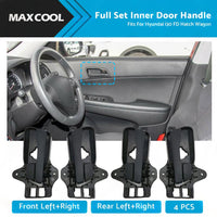 4X Front Rear Left Right Inner Door Handle For Hyundai i30 FD Hatch Wagon 07-12