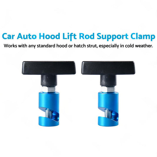 2X Car Auto Hood Lift Rod Support Clamp Shock Prop Strut Stopper Retainer Tool