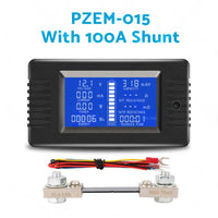 50-300A LCD Display DC Battery Monitor Meter 200V Voltmeter Amp For RV System