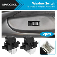 2X Single Window Switch Control 25411-0V000 For Nissan Pathfinder Patrol X-Trail