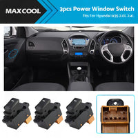 3Pcs Window Switch Passenger Side For Hyundai IX35 2. 0L 2. 4L 93580-2Z00