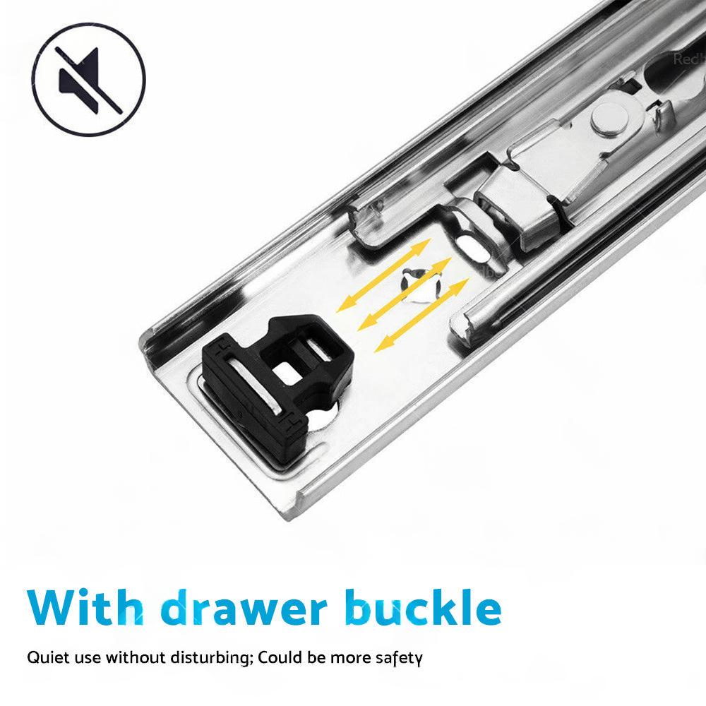 PAIR 90KG Loading Capacity Locking Drawer Slide Runner Trailer 800mm or 1600mm