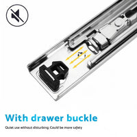 PAIR 90KG Loading Capacity Locking Drawer Slide Runner Trailer 800mm or 1600mm