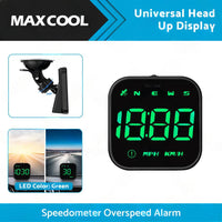 Universal Car HUD Head Up Display LED Digital GPS Speedometer Overspeed Alarm