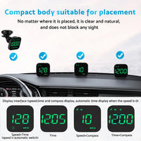 Universal Car HUD Head Up Display LED Digital GPS Speedometer Overspeed Alarm