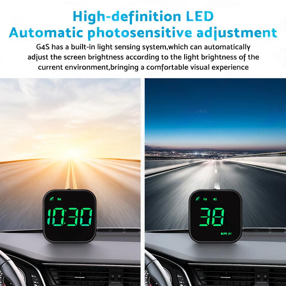 Universal Car HUD Head Up Display LED Digital GPS Speedometer Overspeed Alarm