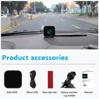 Universal Car HUD Head Up Display LED Digital GPS Speedometer Overspeed Alarm