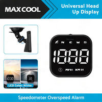 HUD Head Up Display Car LED Digital GPS Speedometer Universal Overspeed Alarm
