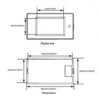 DC 6. 5~100V 20-50-100A LCD Digital Combo Panel Display Volt Amp Power Watt Meter