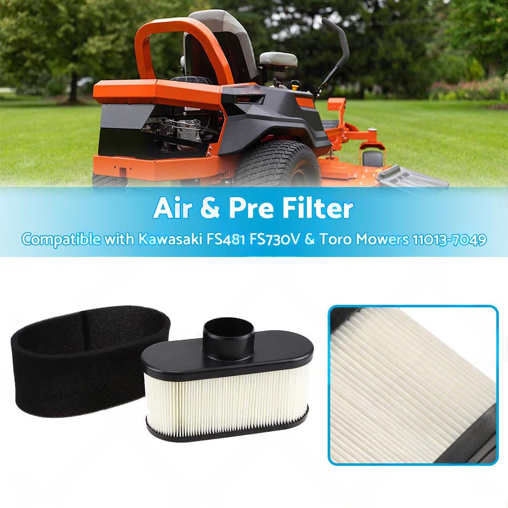 Air  and  Pre Filter Suitable For Kawasaki FS481 FS730V  and  Toro Mowers 11013-7049