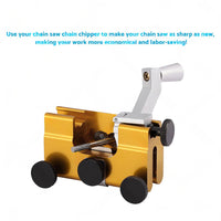 Portable Chainsaw Sharpener Jig Manual Chainsaw Sharpening with Sharpening Heads