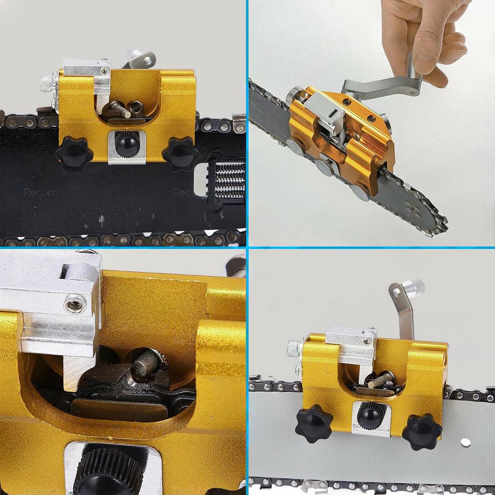 Portable Chainsaw Sharpener Jig Manual Chainsaw Sharpening with Sharpening Heads