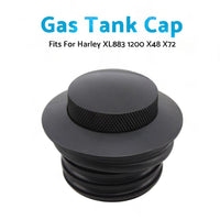 Black Flush Gas Tank Cap Fuel Cover Fit For Harley Touring Sportster XL883 1200
