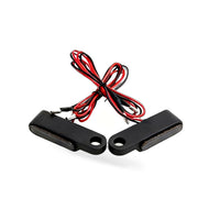 2X Black Motorcycle LED Mini Turn Signal Blinker Light Amber Suitable for Harley