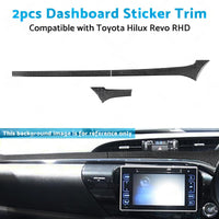 Carbon Fiber Dashboard Sticker Trim Suitable For Toyota Hilux Revo 2015-2023 RHD