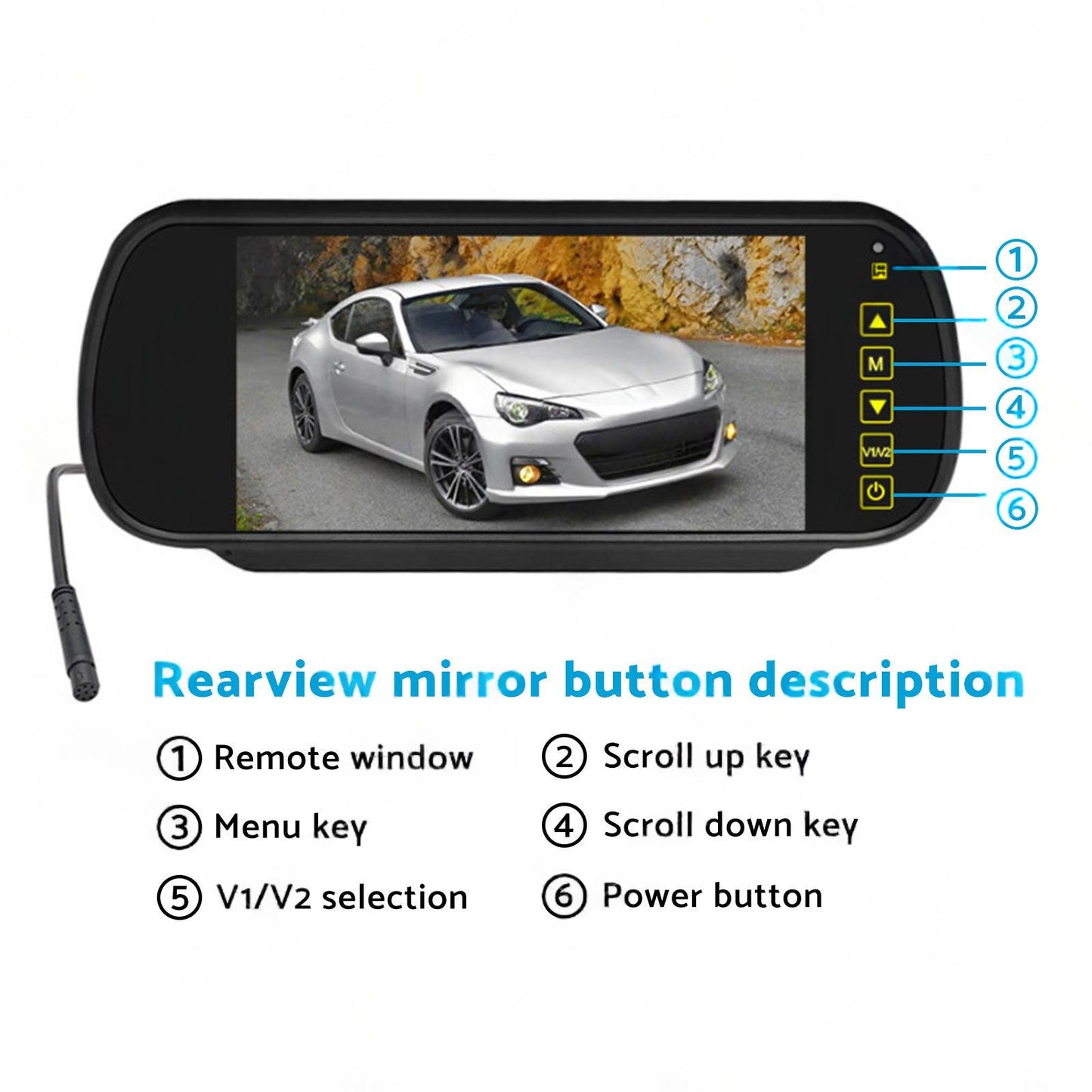 Brake Light Backup Camera W or  7''Monitor Suitable for 07-19 Sprinter or VW Crafter