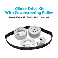 Suitable For Holden 253 304 308 Gilmer Drive Kit With Powersteering Pulley