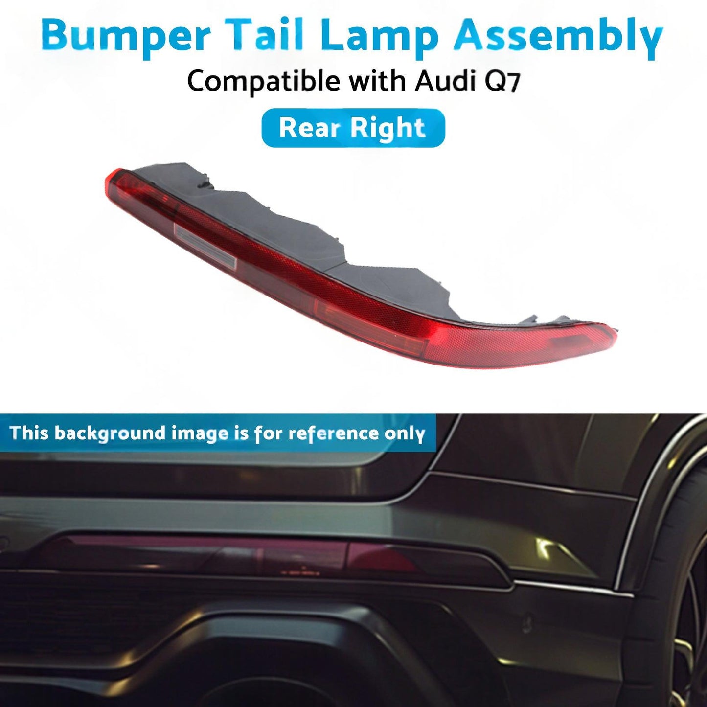 Right Rear Bumper Tail Light Lamp Assembly 4M0945096 Suitable For Audi Q7 16-23