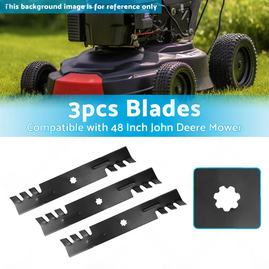 Blade Set for 48-Inch Mower Suitable For John Deere 155C / LA130 / LA140 Gx21784 / Gx21786 / GY20852