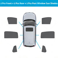 Front & Rear Window Magnetic Mesh Sun Shade Suitable For Toyota Corolla Cross