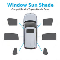 Front & Rear Window Magnetic Mesh Sun Shade Suitable For Toyota Corolla Cross