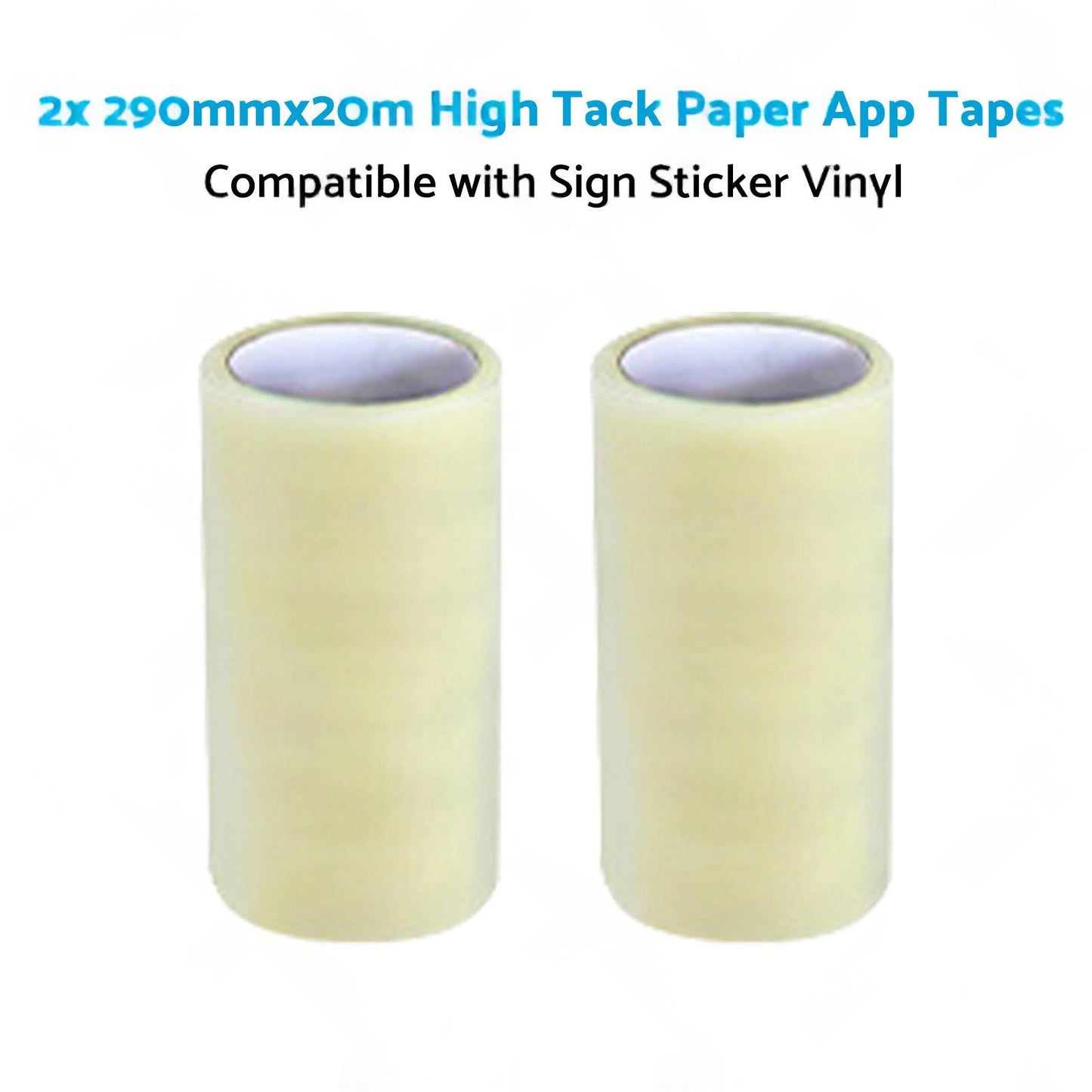 2x 290mmx20m High-Viscosity Paper Tapes Suitable for Sign Sticker Vinyl