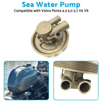 3812519 Raw Sea Impeller Water Pump For Volvo Penta 4. 3 5. 0 5. 7 V6 V8 21212799