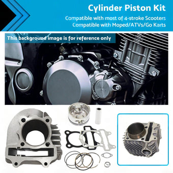 compare product 61mm Bore Cylinder Upgrade Kit with Piston & Gasket Suitable For GY6 172cc / 180cc Motor