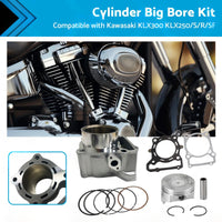 78mm Cylinder Big Bore Kit Suitable For Kawasaki KLX300 / KLX250 S / R / SF 1993-2014