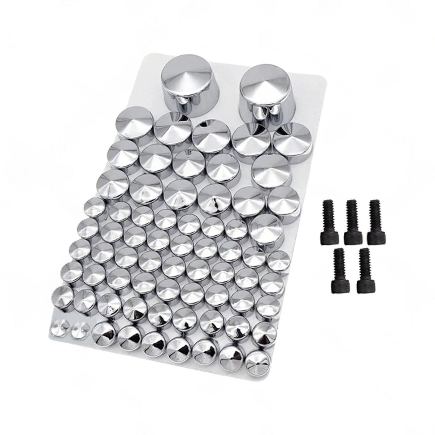 Chrome Bolt Topper Cover Caps Suitable For Harley Twin Cam Softail 2007-2013
