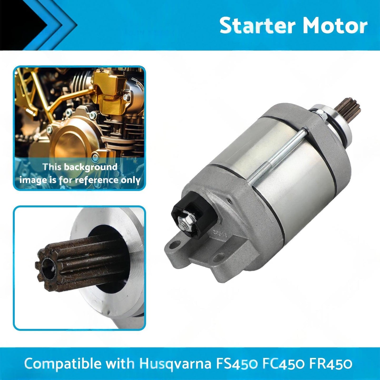 Starter Motor Suitable for Husqvarna FE501 17-21 FS450 16-20 FC450 FR450 FE501S