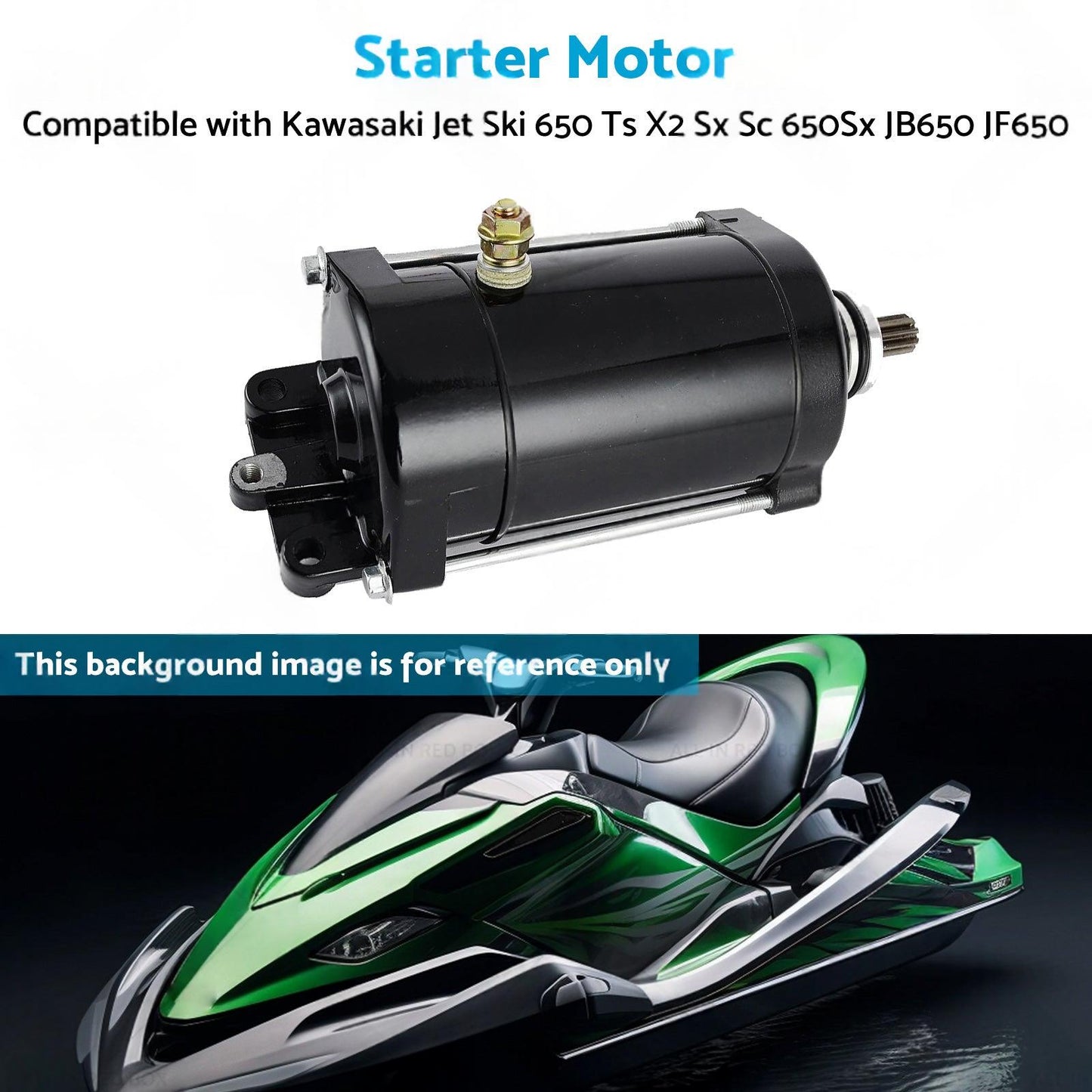 Starter Motor Suitable for Kawasaki Jet Ski 650 Ts X2 Sx Sc 650Sx JB650 JF650