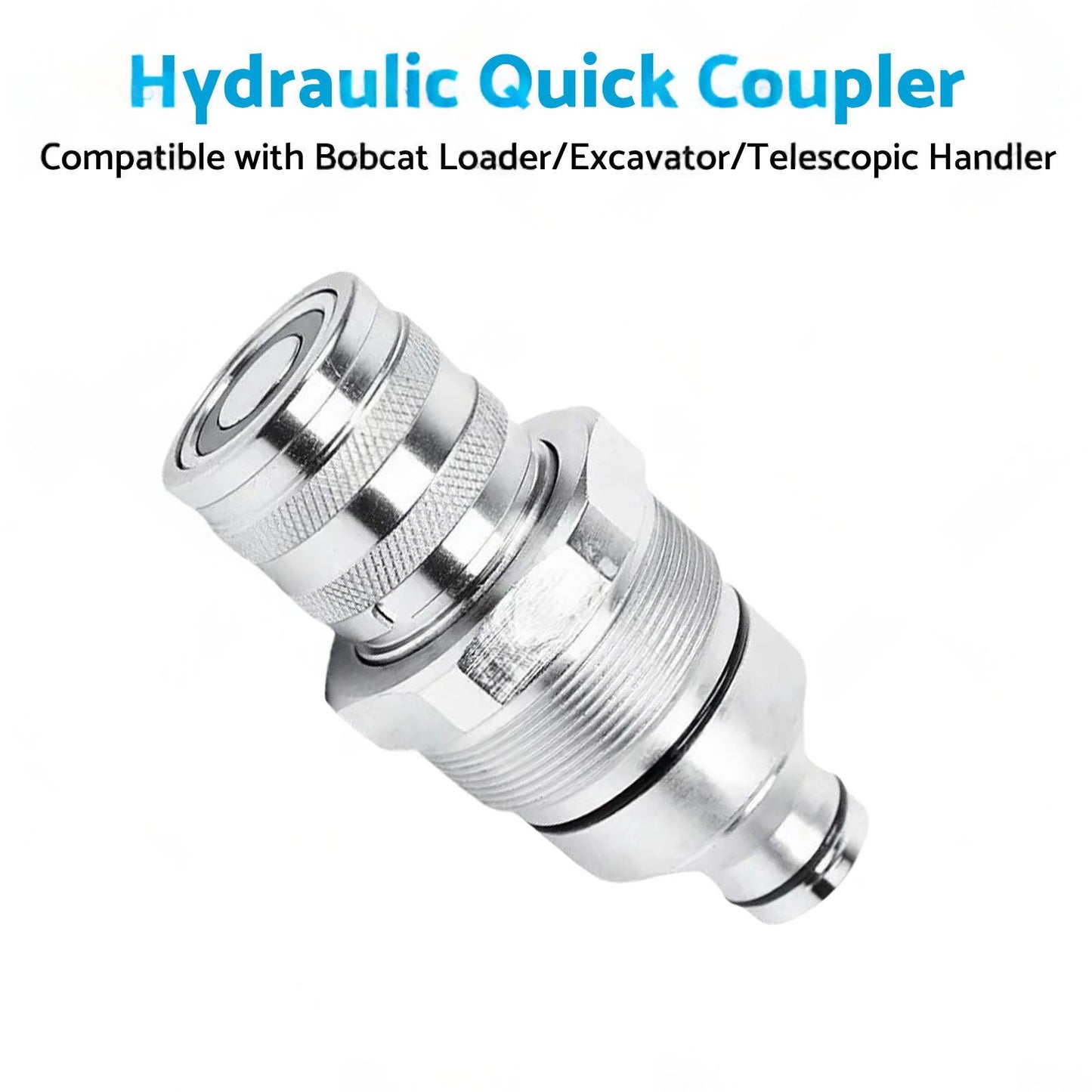 Female Hydraulic Coupler Flat-Faced Quick Connect 48mm Suitable For Bobcat 7246802 FFH