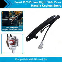 Front Driver Right Side Door Handle Keyless Entry Suitable for 10-19 Nissan Juke