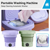 8L Foldable Portable Washing Machine with 3 Modes Deep Cleaning Automatic Washer 240V