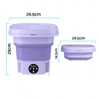 8L Foldable Portable Washing Machine with 3 Modes Deep Cleaning Automatic Washer 240V