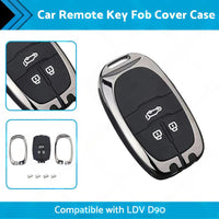 Zinc Alloy Remote Key Fob Case Cover Shell Suitable For LDV D90 3-Button Key Fob