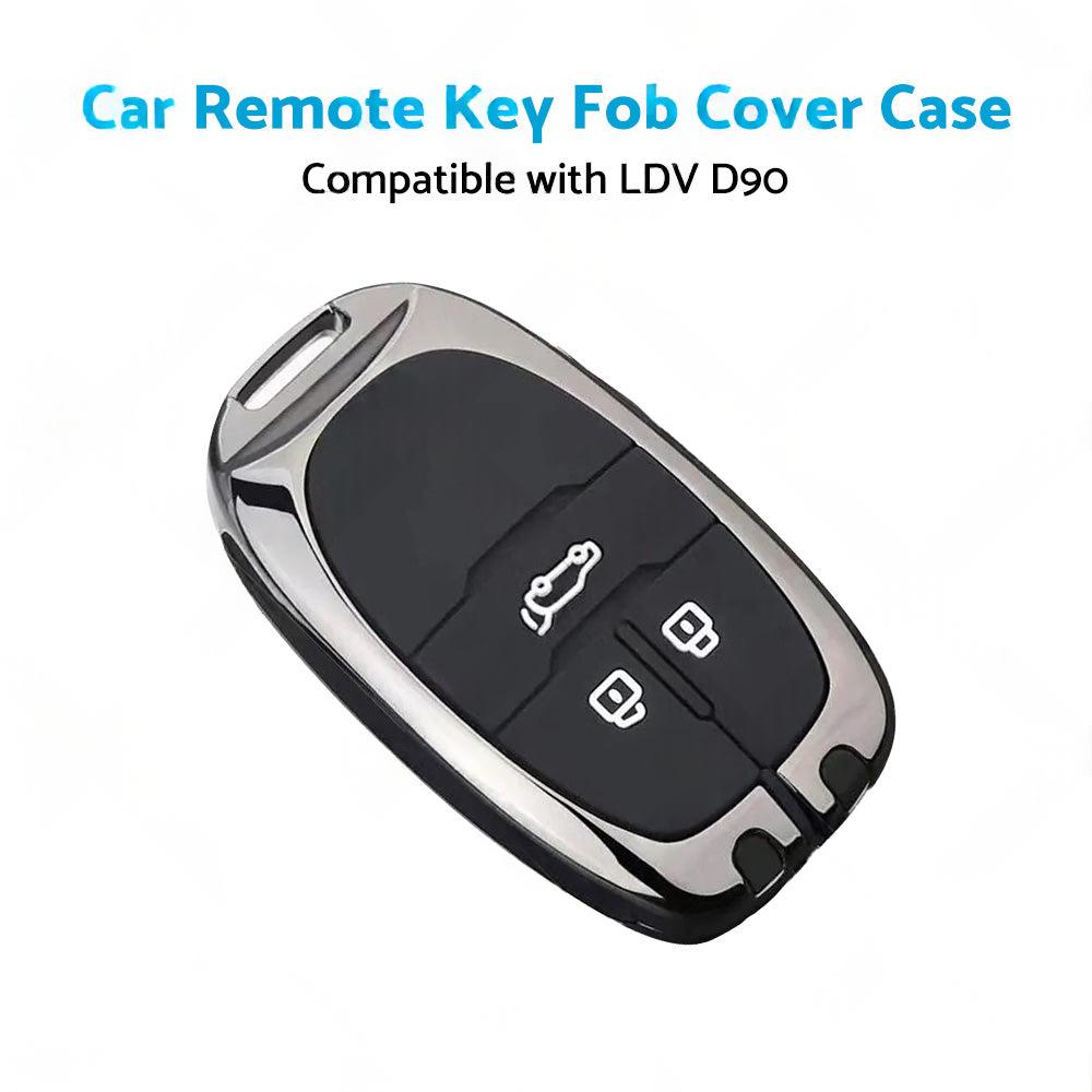 Zinc Alloy Remote Key Fob Case Cover Shell Suitable For LDV D90 3-Button Key Fob