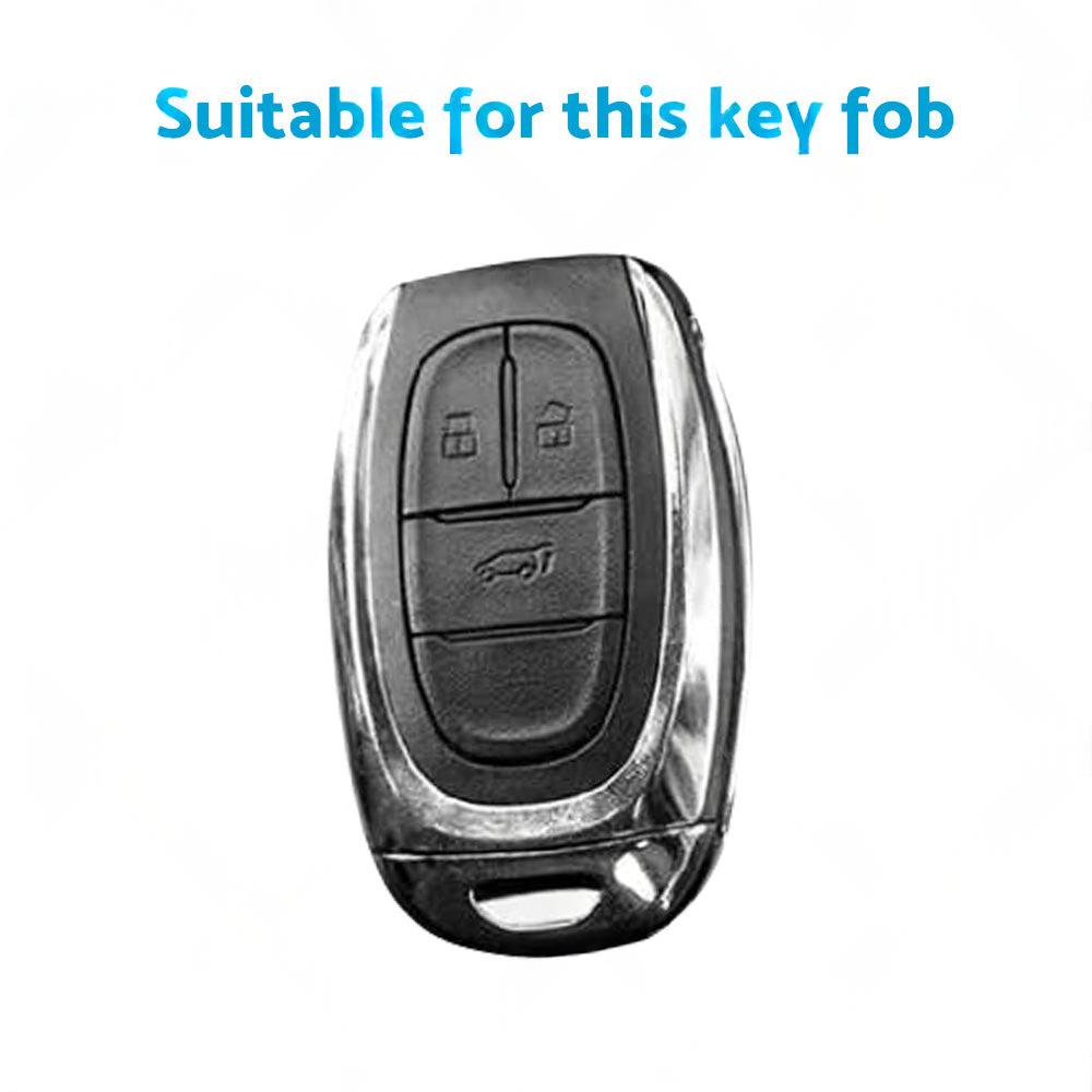 Zinc Alloy Remote Key Fob Case Cover Shell Suitable For LDV D90 3-Button Key Fob