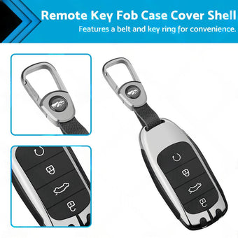 compare product Zinc Alloy Remote Key Fob Case Cover Shell Black Suitable For Chery Omoda 5