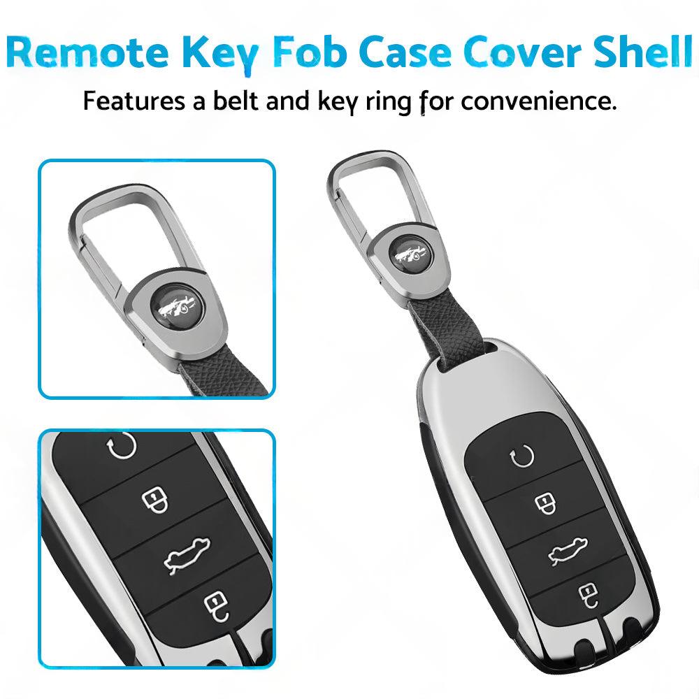 Zinc Alloy Remote Key Fob Case Cover Shell Black Suitable For Chery Omoda 5