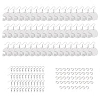 48PCS Sublimation Helmet Earring Blank MDF Double-Sided w  Hook and Jump Ring