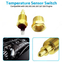 3 8inch NPT Engine Radiator Temperature Thermo Sensor Cooling Fan Switch Aluminum