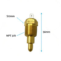 3 8inch NPT Engine Radiator Temperature Thermo Sensor Cooling Fan Switch Aluminum